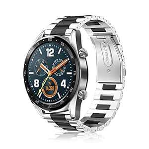 FINTIE Strap Huawei Watch GT/Huawei Watch GT 2/Huawei Watch GT Active Smartwatch (BlackSilver)