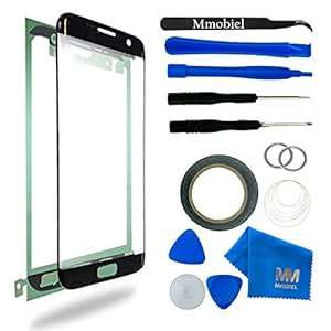 Front Glass for Samsung Galaxy S7 Edge Black G935 Series Display Touchscreen incl Tool Kit/Pre-cut S