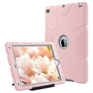 iPad Air 2 Case ULAK iPad Air 2 3in1 Hybrid Heavy Duty Shockproof Kickstand Cover Case For Apple i