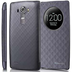GreatShield LG G4 Case SHIFT LX Quick Circle Window Cut-Out Diamond Pattern with Sleep/Wake F