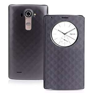 CHOETECH LG G4 Flip Case Quick Circle QI Wireless Charging Receiver Cover Black