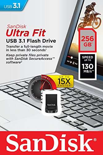 SanDisk 256GB Ultra Fit USB 3.1 Flash Drive - SDCZ430-256G-G46