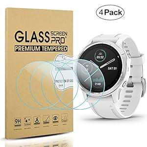 Diruite 4-Pack Garmin Fenix 6s/Fenix 6s pro/Fenix 6s sapphire Screen Protector Tempered Glass f