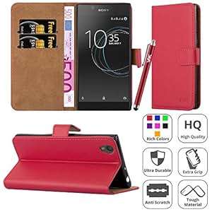 Sony Xperia L1 Case Luxury Leather Magnetic Flip Wallet Card Holder StView Cover Experia L1