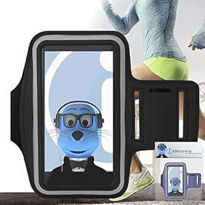 Samsung Galaxy S8 Plus 2017 Black Black Running Adjustable ArmBand Case Cover with Key/Money Pocket