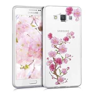 kwmobile Crystal TPU Silicone Case for Samsung Galaxy A5 (2015) in dark pink light pink transparent