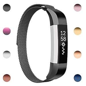 For Fitbit Alta Strap Metal Bands HUMENN Fitbit Alta HR Milanese Stainless Steel Accessories Adjusta