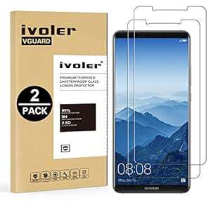 2 Pack Huawei Mate 10 Pro Screen Protector LIFETIME WARRANTY iVoler Premium Tempered Glass Screen Pr