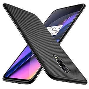 iBetter Oneplus 6T Case Premium Soft TPU Gel Oneplus 6T Cover Anti-Slip Ultra-Thin (Black)