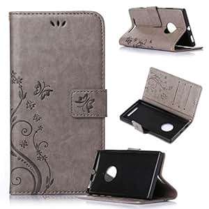 Beiuns Wallet Leather Case for Nokia Lumia 830 Cover - R152 Mystic gray