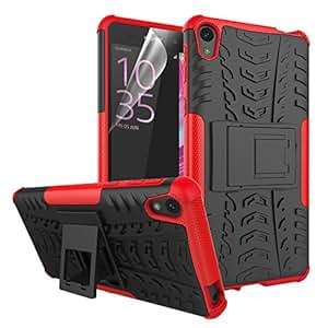 Sony Xperia E5 Case Stylish Heavy Duty Shock Proof Armour Dual Protection Case Cover with Built-in