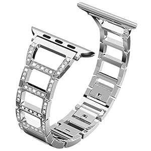 ITSHINY Compatible Apple Watch Strap 38mm 40mm Adjustable Fashion Iwatch Bands Women Replacement