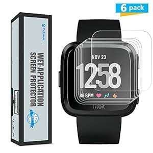 Cubevit Fitbit Versa Screen Protector 6-Pack Screen Protector Fitbit Versa NO-Peeling off/Full C