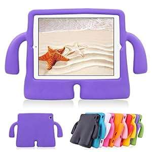 iPad 5 6 Pro Kids CaseY&M(TM) EVA Foam Drop-proof Shockproof iPad Cover Case with Kickstand Kids S