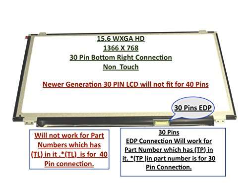 Lg Philips Lp156whb(tp)(a1) Replacement LAPTOP LCD Screen 15.6'' WXGA HD LED DIO