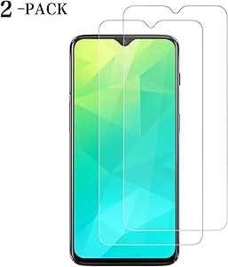 MINGUUK OnePlus 6T Screen Protector 2 PACK Tempered Glass Screen protector 9H Ha (OnePLus 6T)