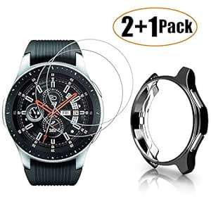 Miimall 21 Pack Samsung Galaxy Watch 46mm Screen Protector (Galaxy Watch 46mm FilmBlack Case)