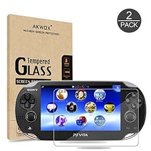 Pack of 2 Screen Protector PS Vita 1000 Akwox Premium HD Clear 9H Tempered Glass Screen Protecti