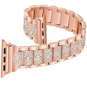 Nigaee Apple Watch Strap Apple Watch Straps 42mm Apple Watch Strap 38mm Bling Diamond Loop Replaceme