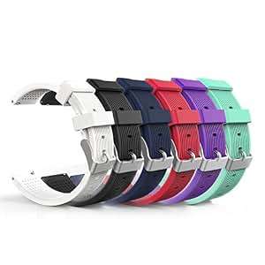 MoKo BCompatible Gear S2 Classic/Gear Sport Watch 6-PACK Silicone Strap Samsung Gear S2