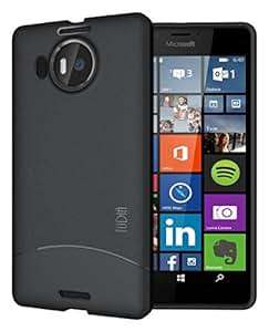 TUDIA Ultra Slim Full-Matte ARCH TPU Bumper Protective Case for Microsoft Lumia 950 XL (Black)