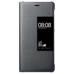 Genuine Huawei P9 View Flip Case, Cover, Bookstyle Book Case - Dark Grey