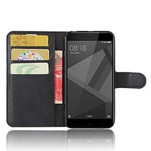 SMTR Xiaomi Redmi 4x 5 Premium Leather Wallet case Cover Leather Wallet Flip Cover with magnetic