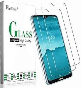 Ferilinso Screen Protector Nokia 7.2/Nokia 6.2 Screen Protector 2 Pack Protection Tempe (2 pcs)