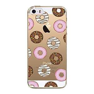 iPhone SE/5/5S Case UCMDA Slim Fit Soft TPU Silicone Clear Anti-slip Back Rubber Bumper Protec