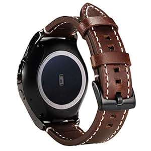 Vanctec Galaxy Watch 42mm Straps 20mm Genuine Leather (Leather BGalaxy Watch 42mm Coffee)