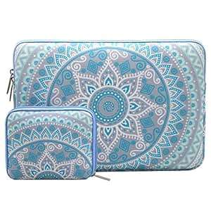 MOSISO Laptop Sleeve Bag 15 MacBook Pro Touch Bar A1990 & (14-15in)(Mint Green Blue)