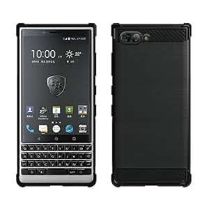 Gosento BlackBerry KEY2 Case Shock Absorption Cover Soft TPU Anti Scratch Carbon Fiber Design Back C