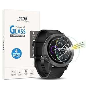 4-Pack OOTSR Tempered Glass Screen Protector Garmin Vivoactive 3 Screen Protector Garmin Viv