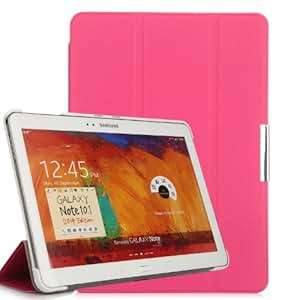 iHarbort Samsung Galaxy Note 10.1 2014 edition Case Ultra Slim Lightweight Smart-shell Ho (Hot Pink)