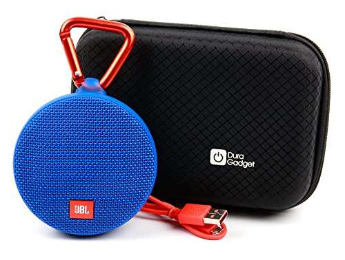 DURAGADGET Executive Black Hard Speaker Case For JBL Clip 2