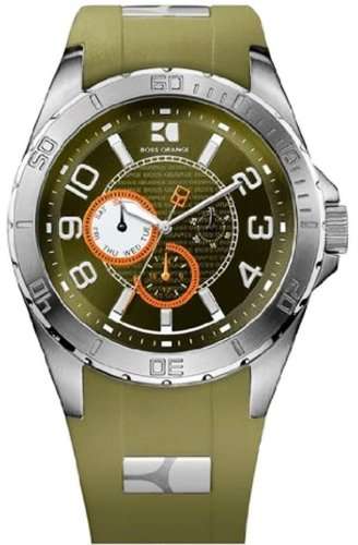 Hugo Boss Orange 1512813 Green Chronograph Men's Watch