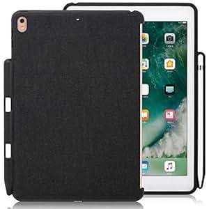 iPad Pro 10.5in Black Charcoal Gray Color Case With Pen Holder Companion Cover Perfect match