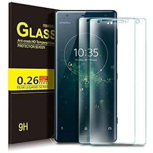 Sony Xperia XZ2 Screen Protector KuGi 9H Hardness HD clear Bubble Free Installation Hi (Transparent)