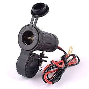 Universal waterproof Motorcycle High Speed Cigarette Lighter 12V-24V 240W Power Plug Socket with Han