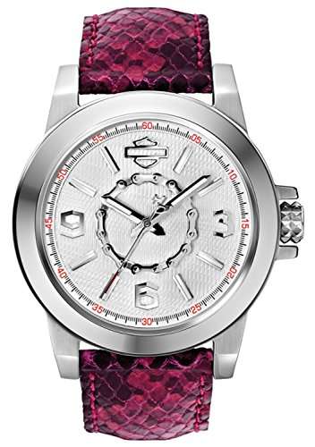 Harley-Davidson Women's Bulova Chain Wrist Watch 76L172