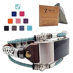 Smatiful Charge 2 Glitter Pattern Bracelet Straps Stainless Steel Clasp Adjustable Re (tiffany)