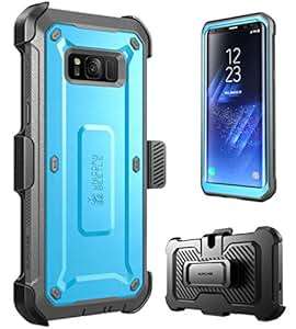 Galaxy S8 Case SUPCASE Full-body Rugged Holster Case with Tempered Glass Screen Protector for Sams