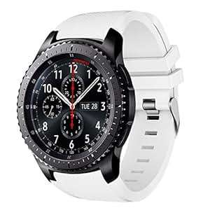 Gear S3 Frontier/Classic Watch BAMERTEER Soft Silicone Fitness Replacement Sports Straps Sam
