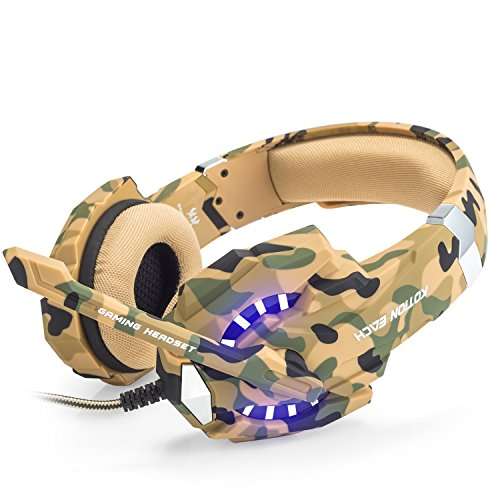 BENGOO Gaming Headset for PS4 Professional 3.5mm PC LED Light Game Bass Headphones Stereo Noise Isol