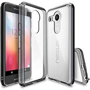 Nexus 5X Case, Ringke FUSION Shock Absorption Technology [FREE Screen Protector][SMOKE BLACK]