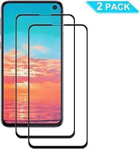 HPPFO 2 Pack Screen Protector Samsung Galaxy S10E Tempered Glass 9H Hardn (UK-S10E BLACK-2PACK)