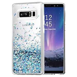 Galaxy Note 8 Case Wuloo Samsung Galaxy Note 8 Glitter Case Protective TPU Bumper Crystal Cover Fa