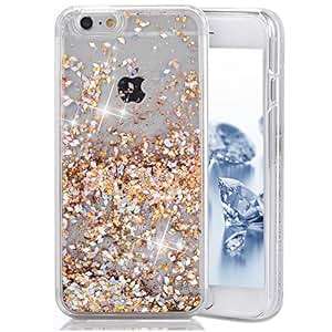 iPhone 7 Plus CaseiPhone 7 Plus CoverLiquid Glitter Transparent Hard Clear Case for iPhone 7 Plus