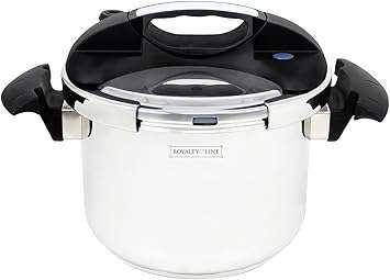 Royalty Line - 10 Litres Heavy Duty Stainless Steel Pressure Cooker (READ THE DESCRIPTION)