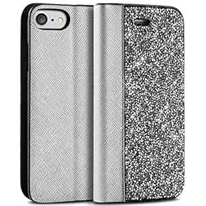 iPhone 7 Flip Case, BlingZ. 3D Swarovski Elements Crystal Bling Bling Flip Leather Phone Case Cove